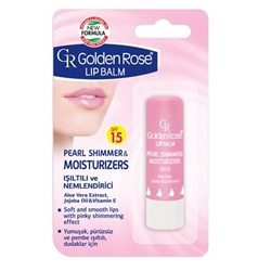 Εικόνα της Golden Rose Lip Balm Pearl Shimmer Moisturizers Με Spf15 4.6gr