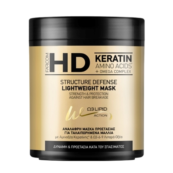 Εικόνα από Farcom HD Keratin Structure Defense Μάσκα για ταλαιπωρημένα μαλλιά 1000ml